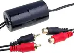 Audioproject A259 - NF Entstörfilter Autoradio Noise Filter Cinch Stecker vergoldet (20 Hz - 33 kHz) Audio Ground Loop Isolator Car Audio Auto Verstärker Subwoofer