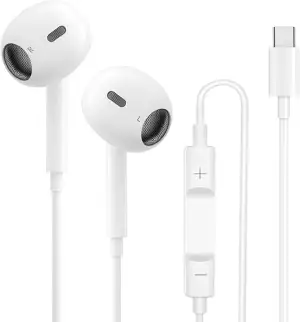 Kopfhörer für Phone, USB-C In-Ear Kopfhörer mit Kabel, HiFi Stereo Ohrhörer mit 