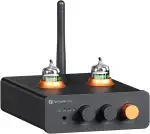 Fosi Audio GR40 Kopfhörerverstärker DAC Röhrenverstärker Vorverstärker Stereo, für 3.5mm Home Audio Aktivlautsprecher, Digital-Analog-Wandler Vorverstärker mit Bluetooth und USB/Opt/Coax