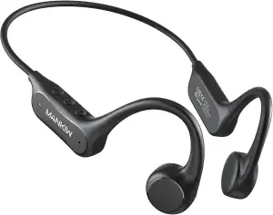 MANKIW Knochenschall Kopfhörer Bluetooth 6.0, Open Ear Sportkopfhörer, Typ-C Schnellladung, IPX5 Wasserdicht Bone Conduction Headphones für Laufen, Fitness, Autofahren