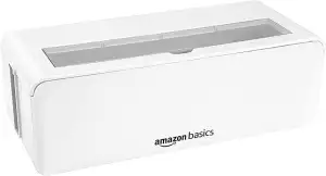 Amazon Basics Kabelbox zum Verstecken und Organisieren von Kabeln- Groß,Weiß