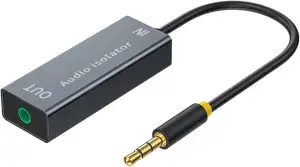 Entstörfilter, Ground Loop Isolator 3,5 mm Audiokabel für Auto Audio/Heim Stereo