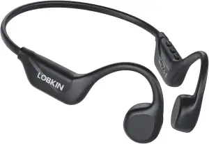 LOBKIN Knochenschall Kopfhörer Bluetooth,Open Ear Kopfhörer Kabellos 5.4 Bone Conduction Headphones,wasserdichte Schweißfeste Sportkopfhörer Kopfhörer für Fitness Radfahren Fahren Laufen