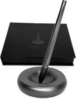 Generisch AirPen Magnetischer Stift aus Metall, Schwebender Kugelschreiber, Stiftehalter mit Stan...