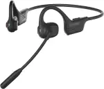 LOBKIN Kopfhörer Bluetooth Headset mit Mikrofon, Open Ear Kopfhörer Bluetooth 5.3 Luftleitungskopfhörer kabelloses mit Geräuschunterdrückung Mikrofon, Wireless Headset für Büro, Anrufe, Meeting