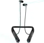 Hmusic H08 Nackenbügel-Kopfhörer, Bluetooth 6.0, Sprachrücklauf-Mikrofon, kabellose Kopfhörer, 35H langer Akku, IPX5 wasserdicht, Power-Anzeige/Anrufalarm, um den Hals Ohrhörer für Singen/Lernen/Sport