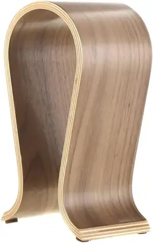 Kopfhörerhalter Holz, Kopfhörer Ständer, Kopfhörer Halter, U Form, Walnussholz, 