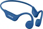 LOBKIN Knochenschall Kopfhörer Bluetooth,Open Ear Kopfhörer Kabellos 5.4 Bone Conduction Headphones,wasserdichte Schweißfeste Sportkopfhörer Kopfhörer für Fitness Radfahren Fahren Laufen
