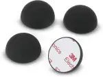 Dynavox Silikon-Elastomer Dämpfer ED20 4er-Set, Universal Absorber-Füße für HiFi Geräte, Lautsprecher, Verstärker und Plattenspieler, Resonanzdämpfer mit 3M-Klebefläche, schwarz