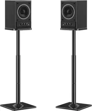 ELIVED Universal Lautsprecherständer höhenverstellbar bis 95cm, Boxenständer mit