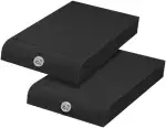 Infitronic -Studio Monitor Isolationspads 170 x 300 mm (2er-Pack), Hochdichter Akustikschaum Lautsprecher Unterlage für 5-8 Zoll Nahfeldmonitore, Absorberplatte zur Entkopplung & Schalldämmung
