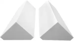 platino24 2 Bass Trap Eckabsorber 2x aus Basotect G+ hellgrau je 205x205x1000 mm