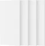 TONOR Groß Akustikpaneele Selbstklebend, 4 Pack 112x55 cm Schallschutzplatten Akustikplatten für Wandverkleidung, Akustikbild für Akustische Behandlung und Wanddekoration, Studio, Haus, Büro, Weiß