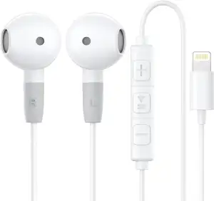 iPhone Kopfhörer mit Kabel, In-Ear Kopfhörer [MFi-Zertifiziert], Kabelkopfhörer 