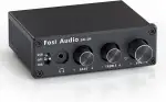 Fosi Audio Q4 Kopfhörer Verstärker, 192 kHz USB DAC Kopfhörerverstärker, USB/Optisch/Koaxial Eingänge auf 3,5 mm AUX/RCA/Ausgang, Gaming DAC AMP für PS5/PC/MAC/Aktive Lautsprecher