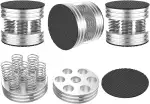 Tertullus 4 Stück High End Lautsprecher Füße Schwingungsdämpfer Aluminium Füße Audio Absorber Lau...