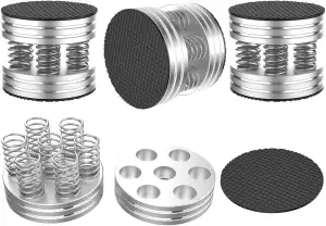 Tertullus 4 Stück High End Lautsprecher Füße Schwingungsdämpfer Aluminium Füße A