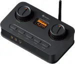 Fosi Audio K7 DAC Kopfhörerverstärker, USB-C-Digital-Analog-Audio-Konverter für Gaming-PC PS5, optischer/koaxialer/Bluetooth aptX HD LL-/Mikrofoneingang, 3,5 mm/4,4 mm symmetrischer/RCA-Ausgang