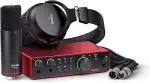 Focusrite Scarlett 2i2 Studio 4. Gen USB-Audio-Interface-Bundle für Songwriter – mit Kondensatorm...