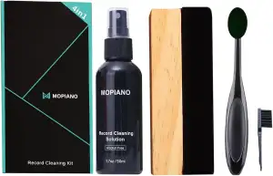Mopiano Schallplatten-Reinigungsset, kompletter 4-in-1-Vinyl-Schallplattenreinig
