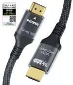 Zertifiziertes 10K 8K HDMI 2.1 Kabel 1.5M, 48Gbps Ultra High Speed HDMI® Kabel Ethernet CEC 4K 240Hz 200Hz 165Hz 144Hz 120Hz 8K 60Hz ARC eARC HDCP2.3 HDR10+ PC Laptop TV Monitor Projektor Sky-Q X-box