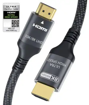 Zertifiziertes 10K 8K HDMI 2.1 Kabel 1.5M, 48Gbps Ultra High Speed HDMI® Kabel E