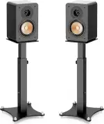 Lautsprecherständer Höhenverstellbar 50-70CM,Universal Lautsprecher Ständer mit Kabelmanagement,30KG Tragkraf Stabil, 2er-Set