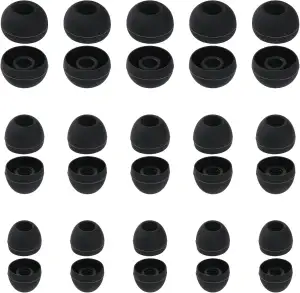 30 Stück Silikon Ersatz Ohrstöpsel, Kopfhörer-Ohrpolster Weiche Aufsätze in Größ