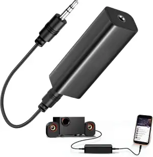 Entstörfilter Klinke, Ground Loop Noise Isolator mit 3,5 mm Audiokabel für Audio