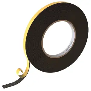 Lumonic 10m EPDM Dichtungsband Selbstklebend 10mm x 1mm | Moosgummi Dichtband für Fenster + Türen...
