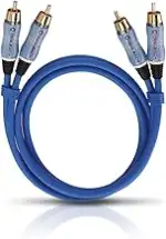 OEHLBACH BEAT - Stereo Audiokabel - Cinch-Kabel Set für CD-Player & Verstärker (effektive Schirmu...