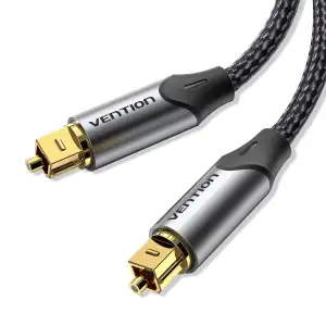 VENTION Optisches Kabel Toslink-Kabel 1,5m, Optisches digitales Audiokabel S/PDI