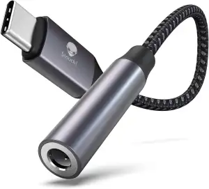 Stouchi Adapter USB C auf Klinke, Typ C auf 3.5mm Kopfhörer Adapter mit Hi Res DAC Chip, Kompatibel mit i-Phone 16/17 Air/Pro/Max, Samsung Galaxy S24 S23 S22 Note 20 S20, Pixel, Pad Mini, Huawei