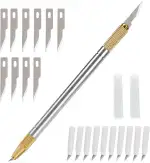 EHDIS Doppelend Bastelmesser mit 360° Skalpellklinge und 3# Klingen, Hobbymesser Set für Kunst, H...