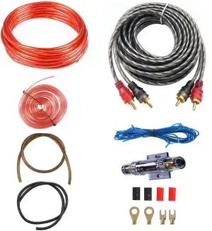 Kabelset für Autoverstärker, 15 Stück Subwoofer Kabel Set, Verstärker Endstufe Kabel, Installatio...