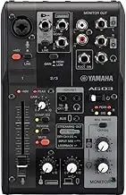 Yamaha AG03MK2 3-Kanal-Live-Streaming Mischpult mit USB-Audio-Interface – Für Windows, Mac, iOS u...
