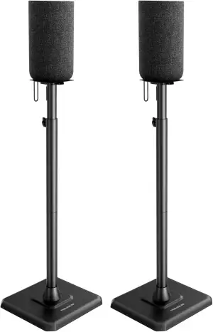 Perlegear Lautsprecherständer Paar, höhenverstellbar von 83,8 bis 106,7 cm, Stän