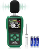 Dezibel Messgerät, SQECH Schallpegelmessgerät mit Farbigem Hintergrundbeleuchtetem Bildschirm, dB...