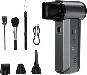 Minthouz Elektrische Staubgebläse Druckluftspray, 180000 U/min Electric Air Duster Wiederaufladbare Mini Akku Gebläse Super Power Turbo Luftgebläse für PC, Tastatur, Den Außenbereich, Auto