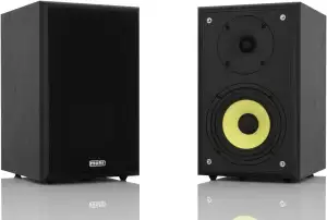 mohr 1 Paar Regallautsprecher KL20 Kompaktlautsprecher schwarz, wavecor Hochtöner, Tieftonmembran aus Polyamid, Regalboxen, Kompaktboxen