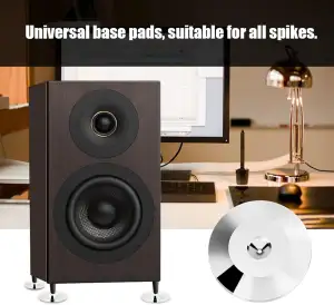 8 Stück 25 x 4mm Universal Kupfer Lautsprecher Shock Base Pads, Isolierung Füße 