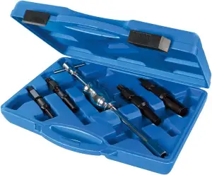 Silverline 297941 Grundloch-Innenlagerabzieher, Silber, 12–32 mm, 5- Teilig Satz