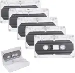 5er Pack Audio Cassette Empty Cassette Tapes,Rauscharm Audiokassetten,Audio Kassetten Leer,Leere Audio Kassetten für Musikkassetten- Rauscharm Hohe Leistung 60 Minuten Magnetband,für Vorlesungen usw
