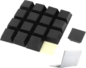16 Stück Gummifüße Selbstklebend,Gummipuffer Schwarz Gummi Abstandshalter Möbel 
