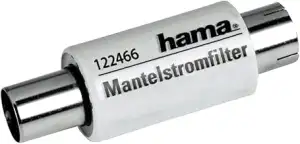 Hama 00122466 Koax Mantelstromfilter für 100 Hz TV-Set