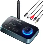 3-in-1 Bluetooth 5.0 Sender Empfänger für 2 Kopfhörer, SOOMFON Bluetooth Adapter Audio für TV PC ...