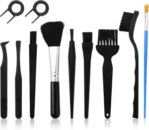 11-teiliges ESD Bürsten-Reinigungsset, Laptop, Tastatur und Elektronik, Antistat