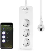 Offgridtec Smart WiFi Steckdosenleiste mit 3 Steckdosen, App-gesteuert über Smart Life/Tuya, Echt...