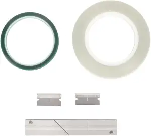 ASHATA 1/4 10 Zoll Bandspulen Bandspleißset, Open Reel Audio Spleißset mit Bandspleißblock, Spleißband und Führungsband, für Reel to Reel Tonbandgeräte