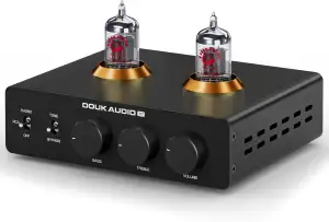 Douk Audio P7 Phono Vorverstärker: ECC83 Röhren Plattenspieler Vorverstärker mit